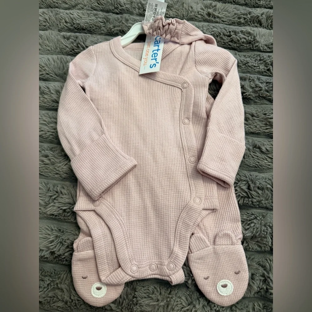 Carter’s Just For You 3 Piece Mauve Outfit